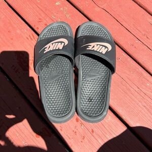 Womens Nike slides.